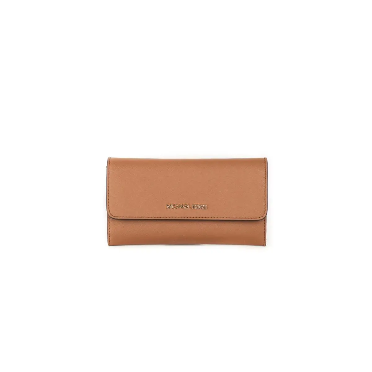 Michael Kors Jet Set Travel Large Leather Trifold Wallet - Brown