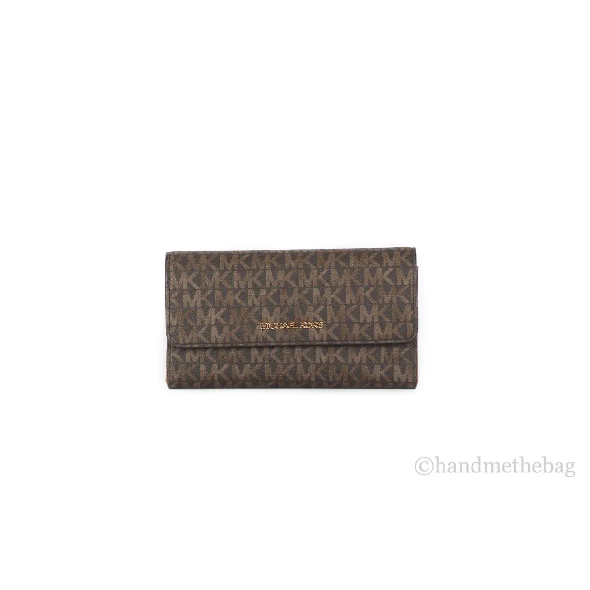 Jet Set Travel Large Leather Trifold Wallet by Michael Kors