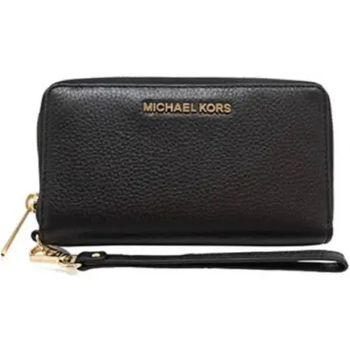 Michael Kors Jet Set Signature Multifunction Wristlet - Black Large