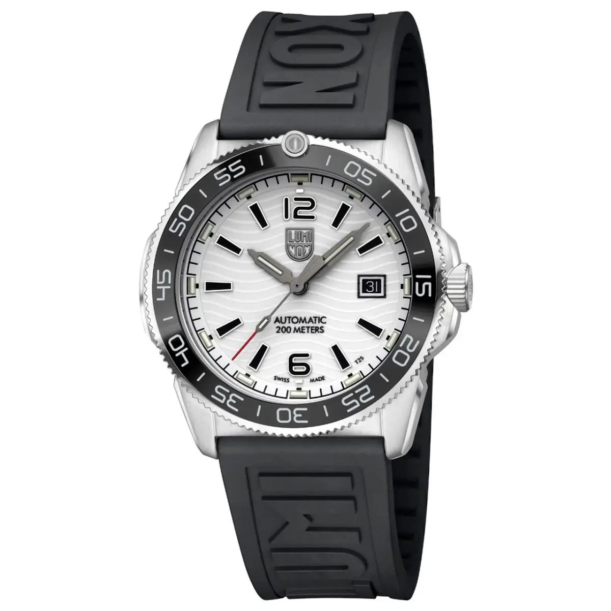 Luminox Pacific Diver Auto 42MM Luminous Dial Midnight Mariner 3101.H.SET - Dial: White, Band: Black, Bezel: Black