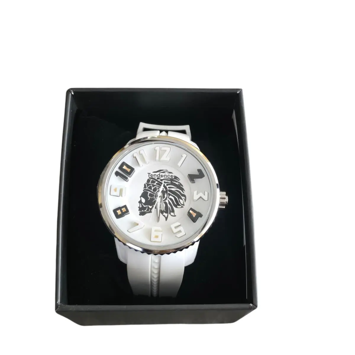 Tendence For Hydrogen Gulliver 3 Indian Skull Watch Quartz 10 Atm White 62627310