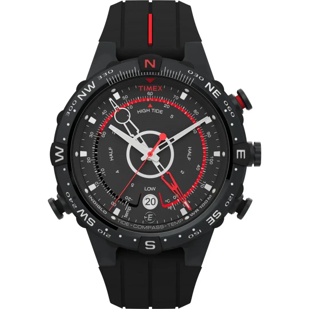 Men’s Intelligent Quartz T2N720 Tide Temperature Compass Watch by Timex