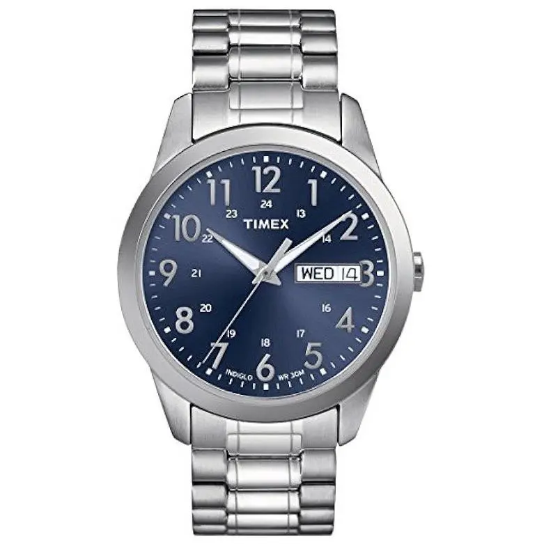 Timex Men`s Watch TW2P67300 Quartz Indiglo Blue Dial
