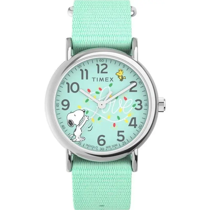 TW2W24500 Weekender x Peanuts 38mm Fabric Strap Watch by Timex