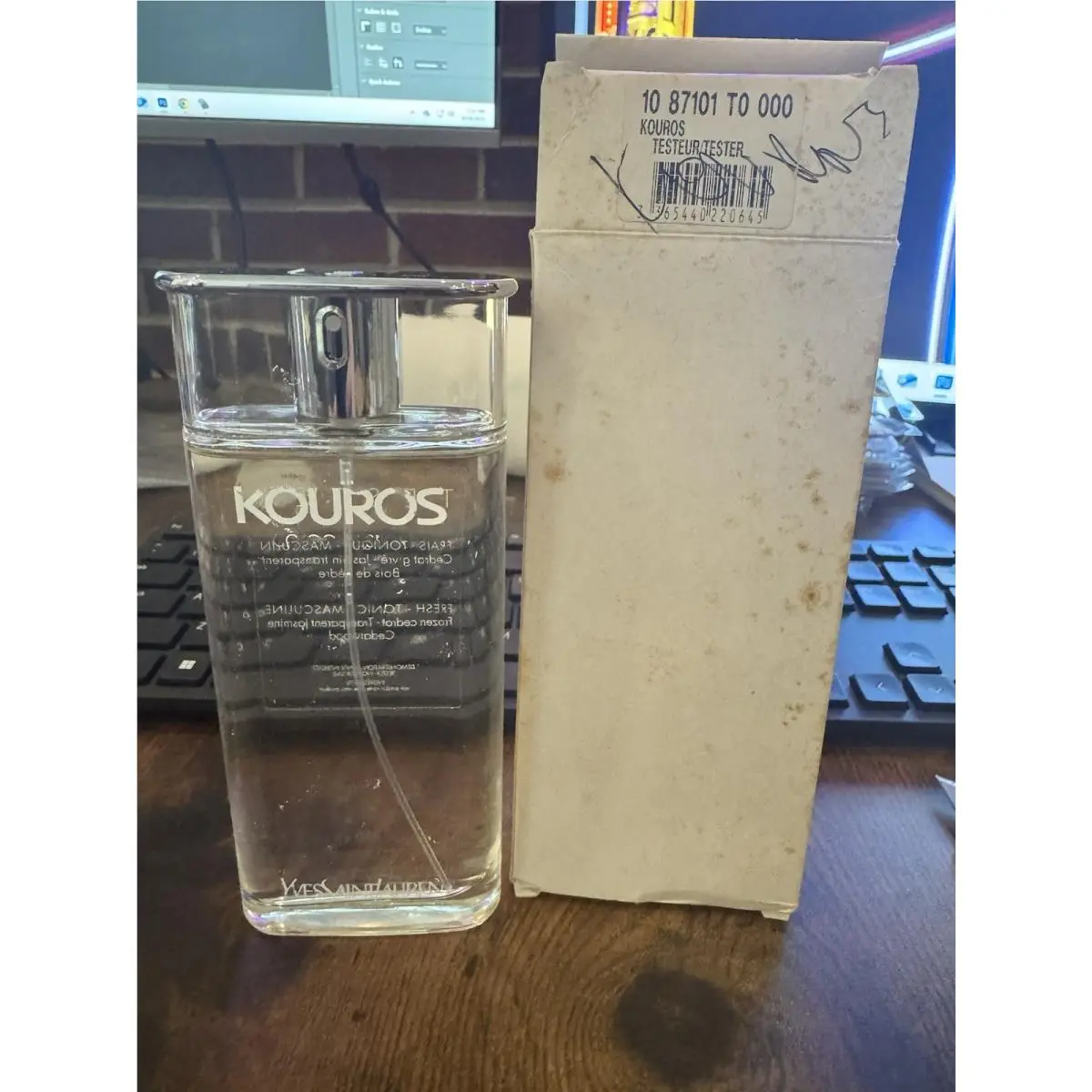 Kouros Cologne Sport Ysl 2004 Vintage Eau de Cologne 3.3 oz 100 ml 5AAA by Yves Saint Laurent