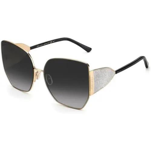 Jimmy Choo Sunglasses JC River-s 2M29O 61mm Gold Black / Grey Gradient Lens - Frame: Gold Black, Lens: Grey Gradient