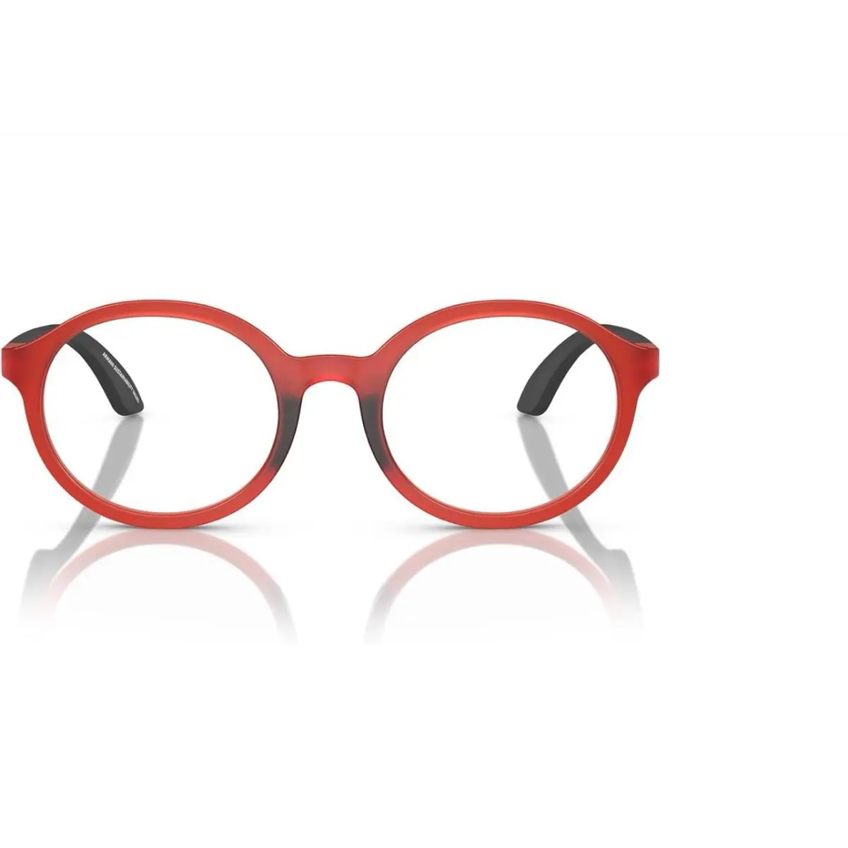 Emporio Armani Boys` Ek3005 Round Prescription Eyewear Frames Opaline Red 46m