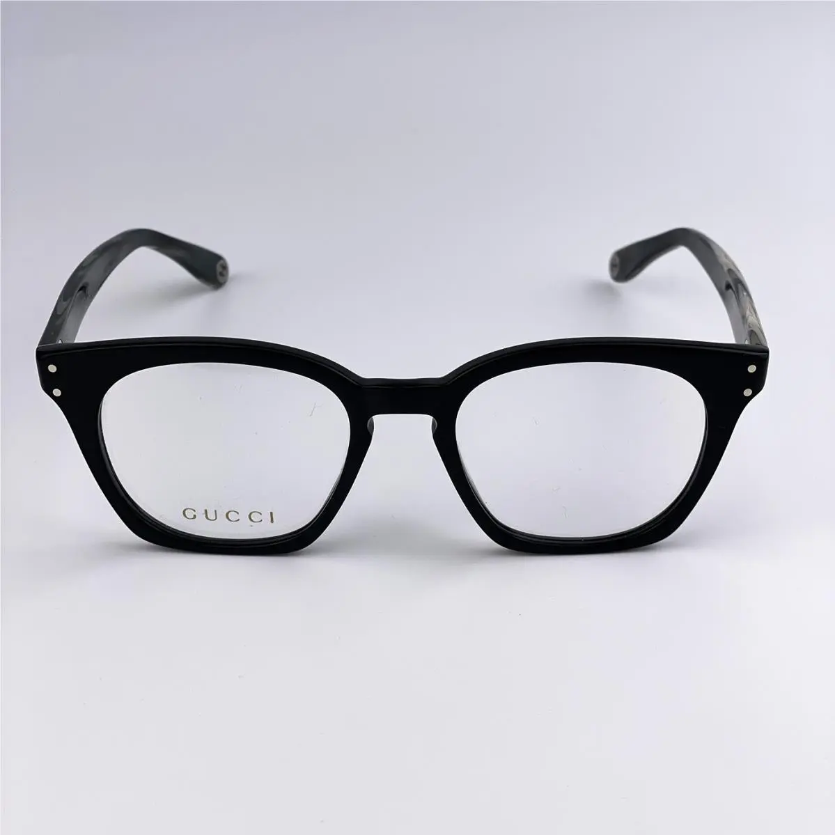Men Eyeglasses Black Grey Demo Square GG0572O 009 by Gucci