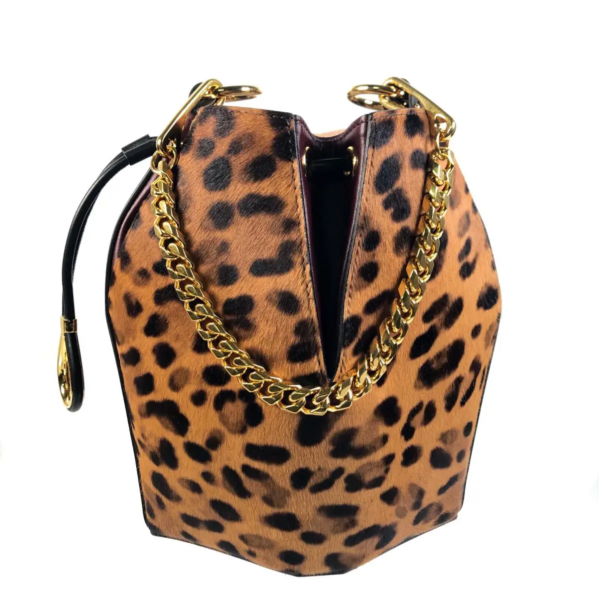 Alexander Mcqueen Leather Small Bucket Bag