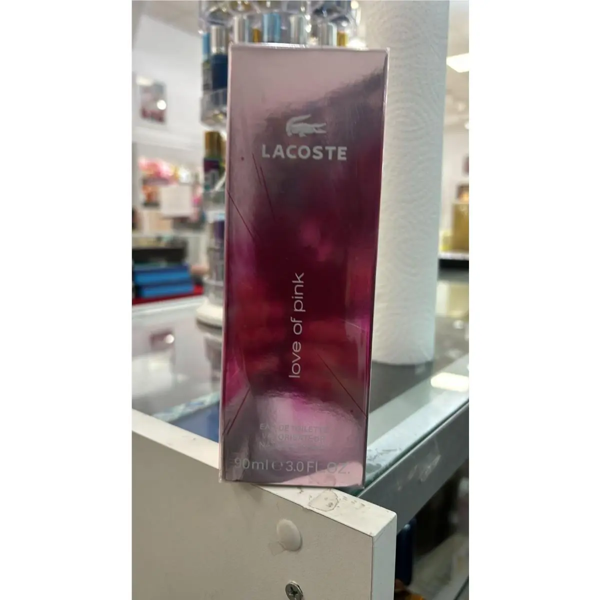 Lacoste Love OF Pink 3.0 FL oz Edt Spray 1 Free Perfume