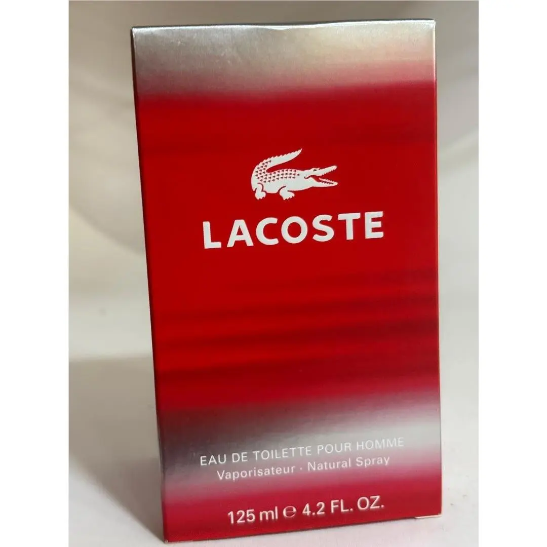 Lacoste Red Pour Homme 4.2 oz 125 ml Spray Men