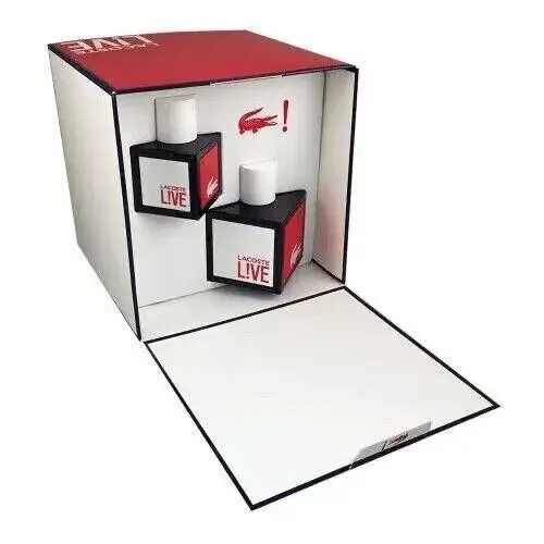 Lacoste Live Lacoste 2 pc Giftset Men 3.4 oz Edt 1.3 oz Edt 1 Free Perfume
