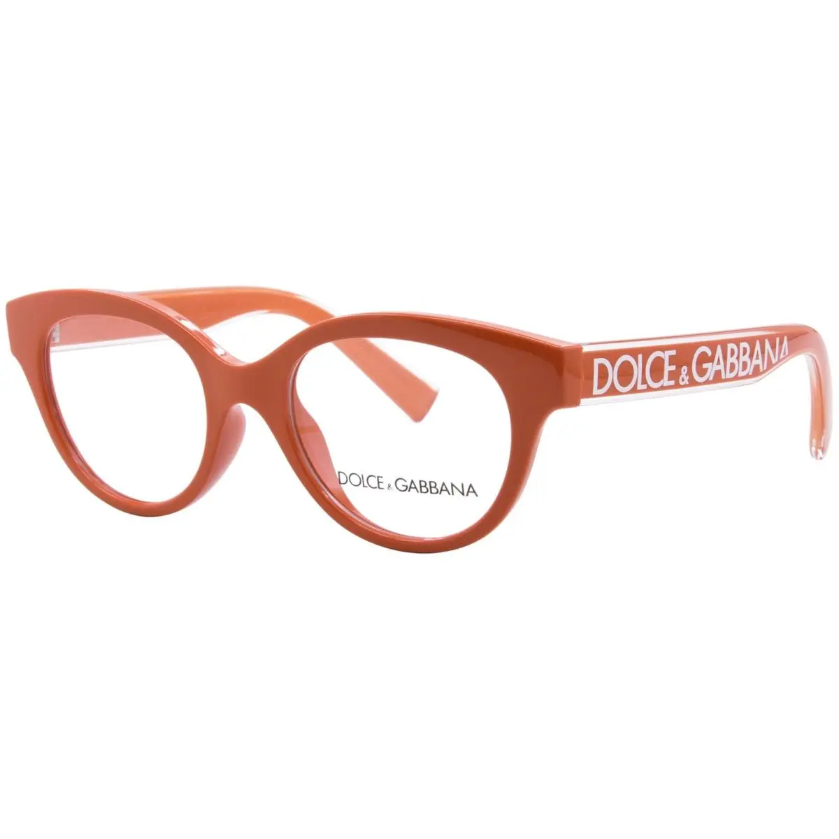 Dolce Gabbana DX5003 3338 Eyeglasses Youth Kids Girl`s Orange Full Rim 46mm by Dolce & Gabbana