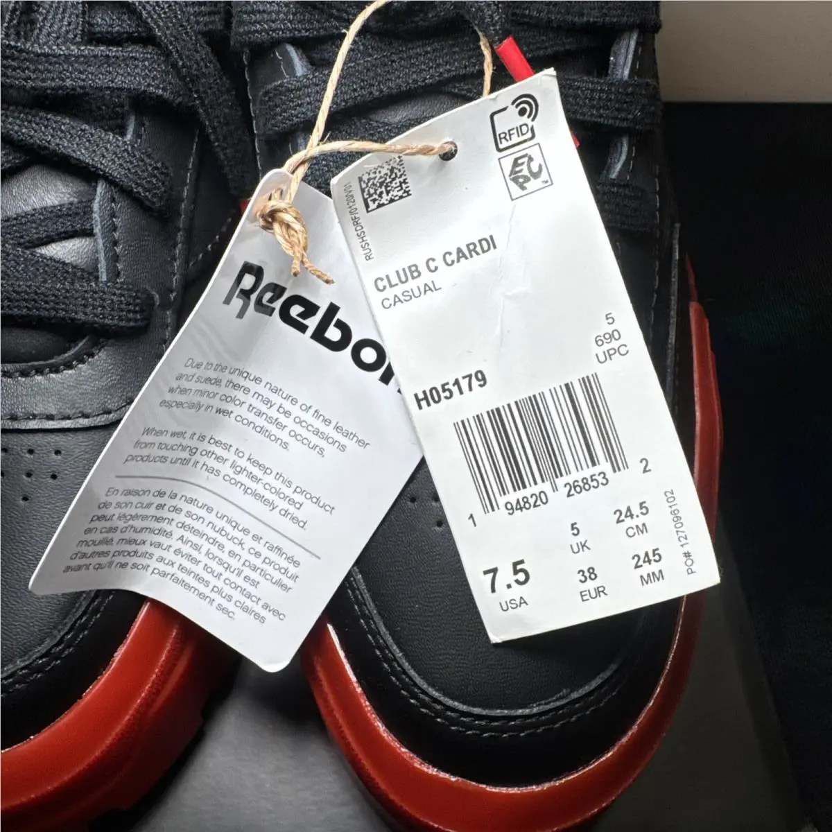 Reebok shoes - Reebok Club C - Club - HO5179 - Black (UPC: 0194820268532) 10