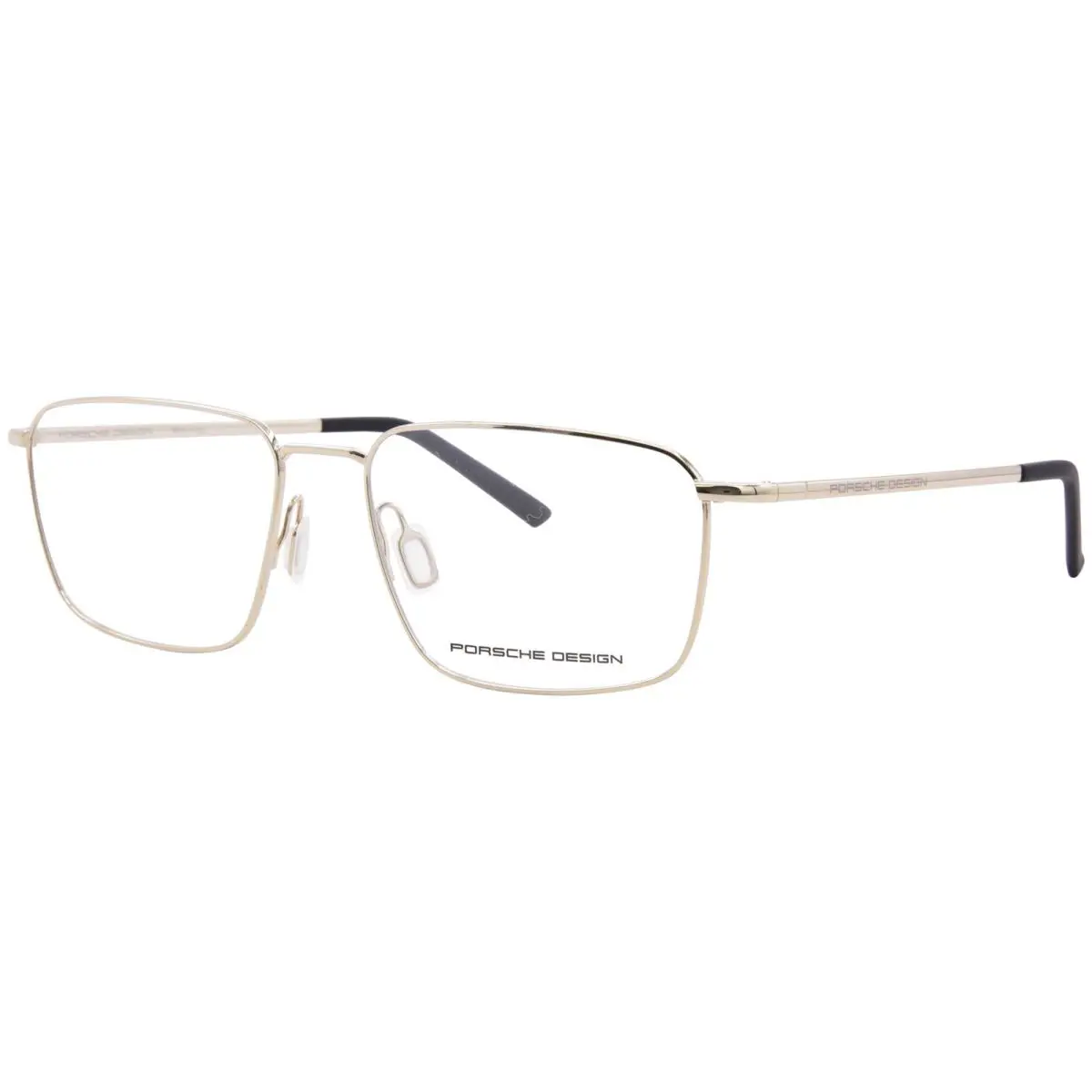 Porsche Design P8760-B Eyeglasses Men`s Gold Full Rim Rectangle Shape 58mm