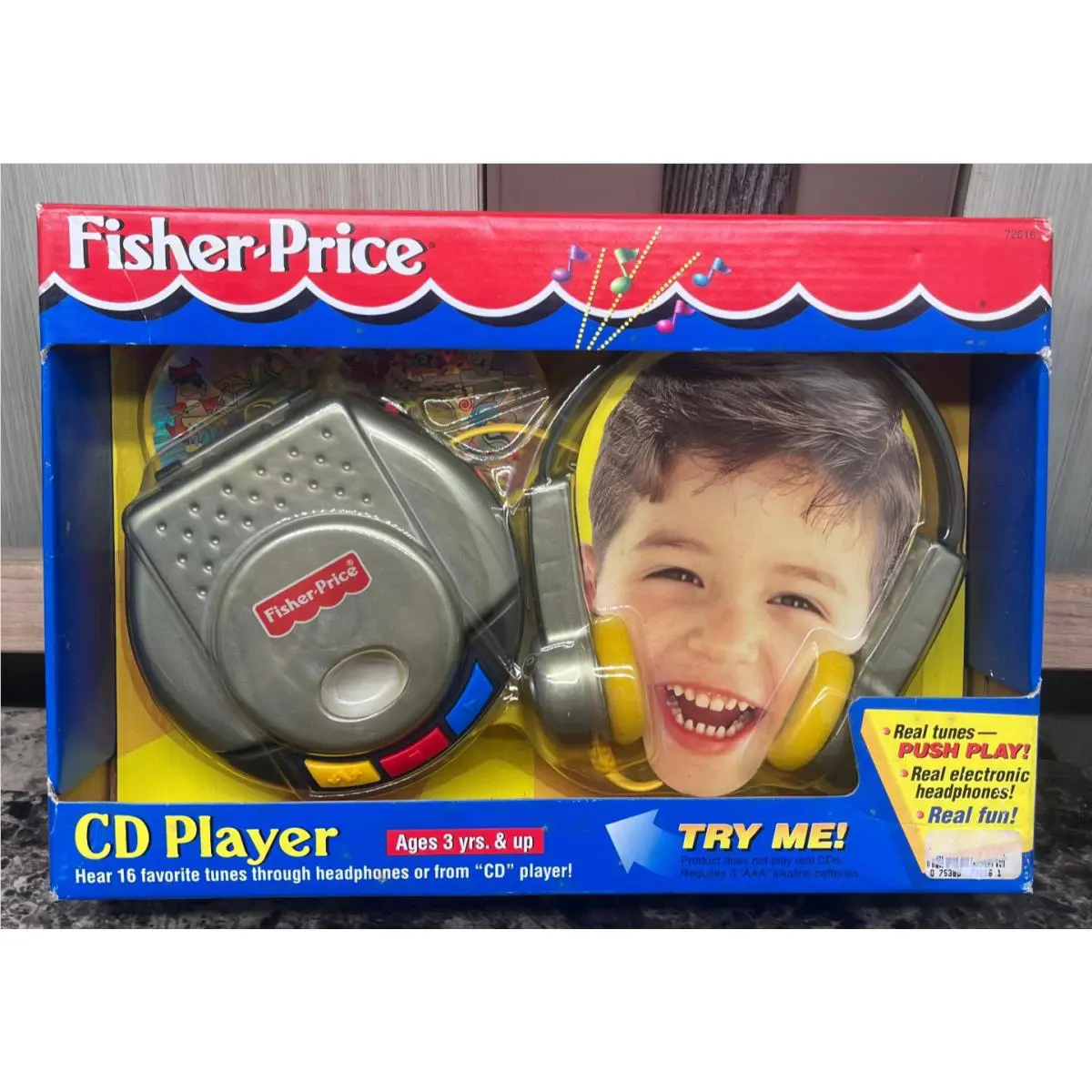 Fisher Price CD Player Walkman Toy 72616 1998 Vintage Old Stock