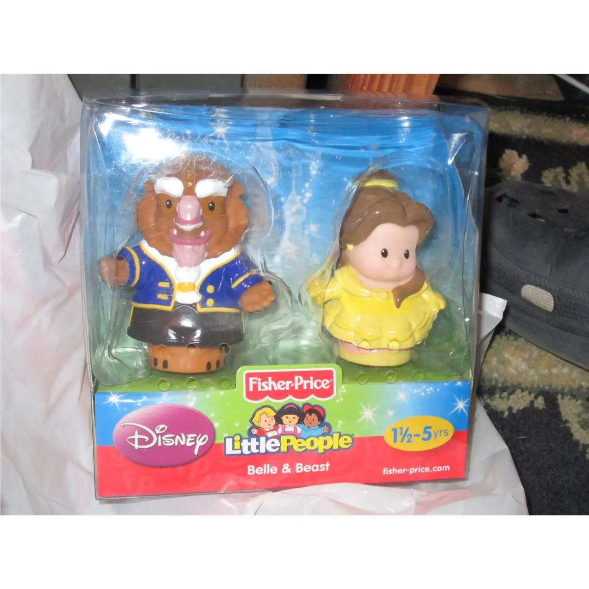 Fisher Price Little People Disney Princess 2 Pack Belle Beauty The Beast Toy