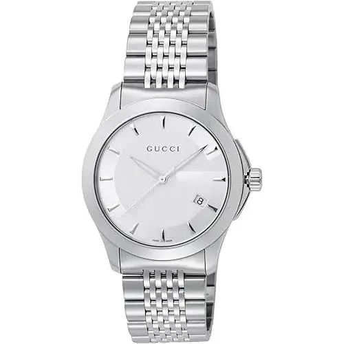 Gucci YA126401 G-timeless Silver Stainless Steel Men`s Watch