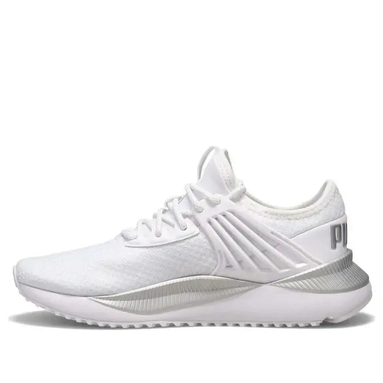 Puma Pacer Future Shine Comfort Training Running Sneaker Women`s 380604 01 - Puma White-Puma Silver
