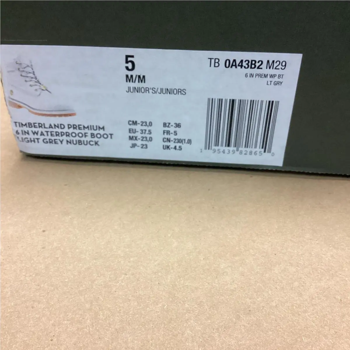 Timberland shoes - Timberland 6IN PREMIUM - PREMIUM - 55M009 - Gray (UPC: 195439828650) 6