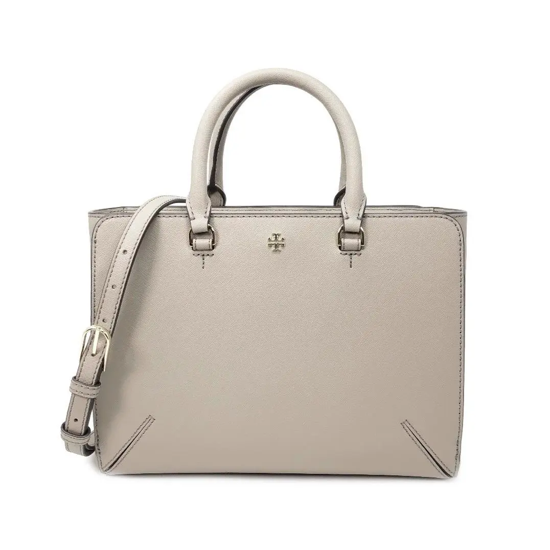 Women`s Emerson Small Zip Tote Bag 52972 French Gray by Tory Burch
