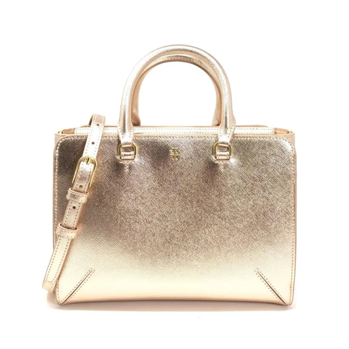 Women`s Emerson Small Zip Tote Bag 52972 Light Rose Gold by Tory Burch