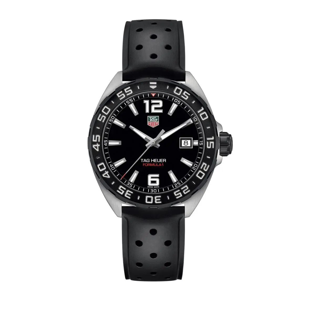 WAZ1110.FT8023 Men`s Formula 1 Stainless Steel Watch with Black Band by Tag Heuer