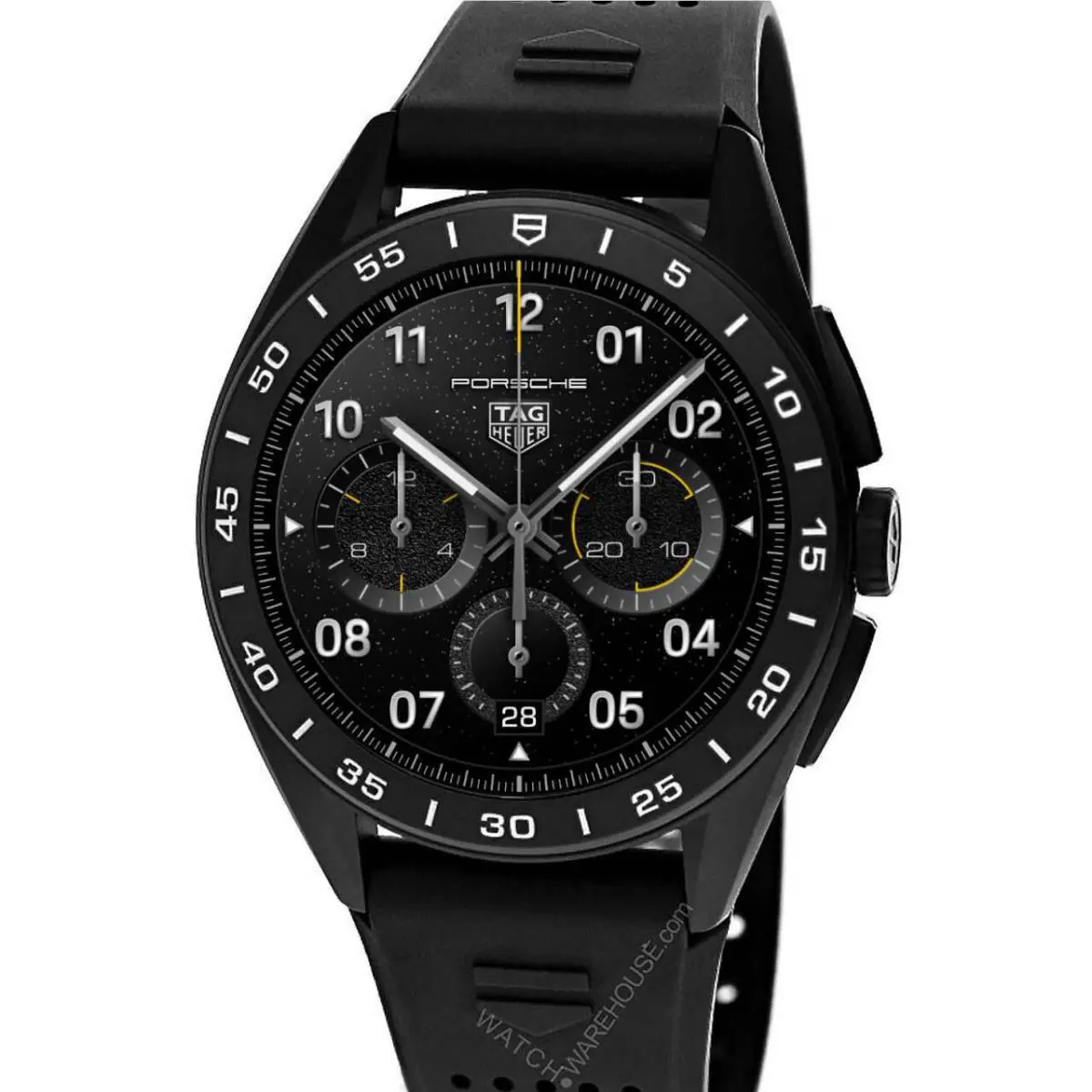 Connected Calibre E4 45MM Rubber Men`s Watch SBR8A80.BT6261 by Tag Heuer