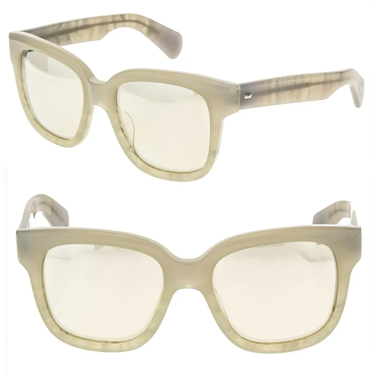 Oliver Peoples 5281 Brinley OV5281SU Opal Pearl Silver Mirrored Bold Sunglasses