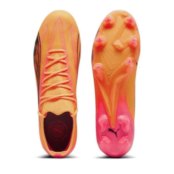 Puma shoes - PUMA Ultra Ultimate FG AG - 107744-03 - Pink, Main: Orange 2