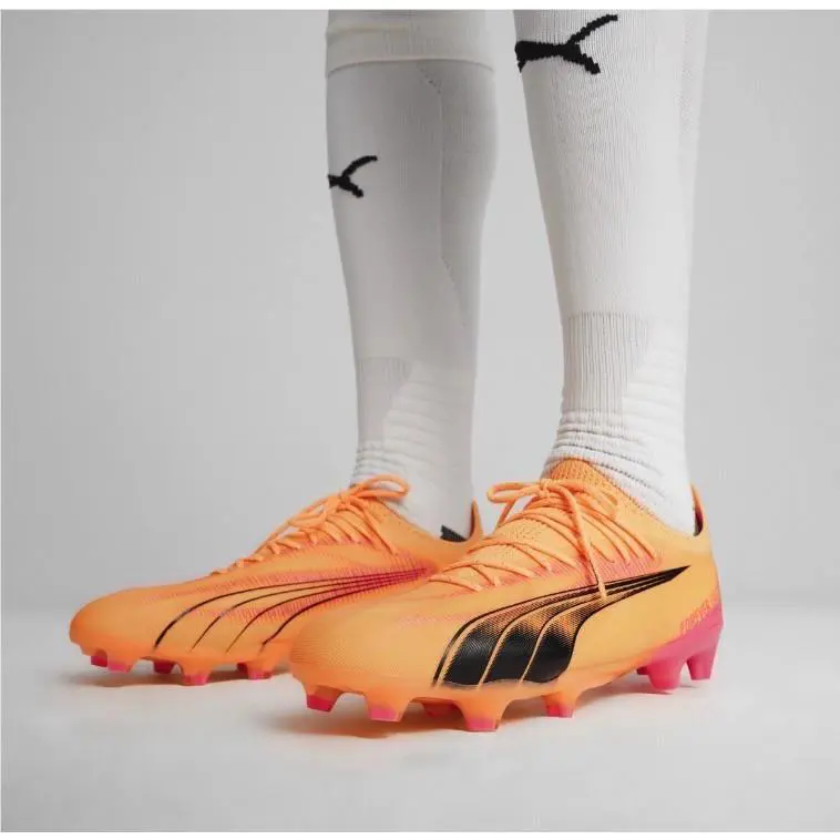 Puma shoes - PUMA Ultra Ultimate FG AG - 107744-03 - Pink, Main: Orange 5