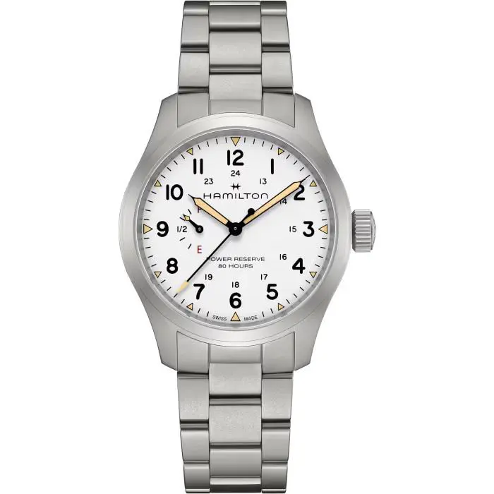 Hamilton Khaki Field 40mm White Dial Stainless Steel Watch H69509110