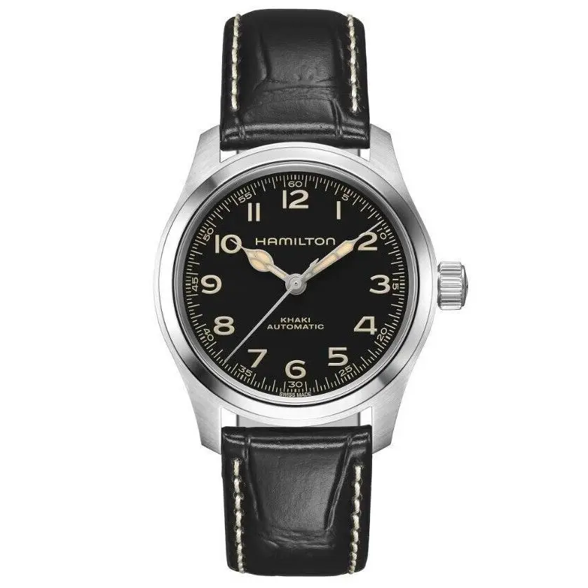 Khaki Field Murph Automatic Black Men`s Strap/bracelet Watch H70605732 by Hamilton