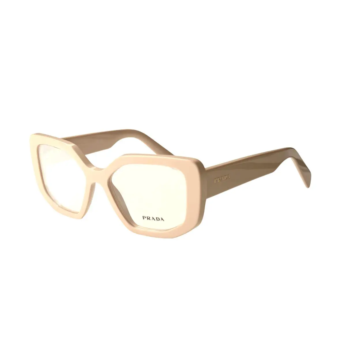 Prada Reading Glasses Vpr A04 11O-1O1 52-16 140 White Beige Frames Readers - Frame: White, Lens: Clear