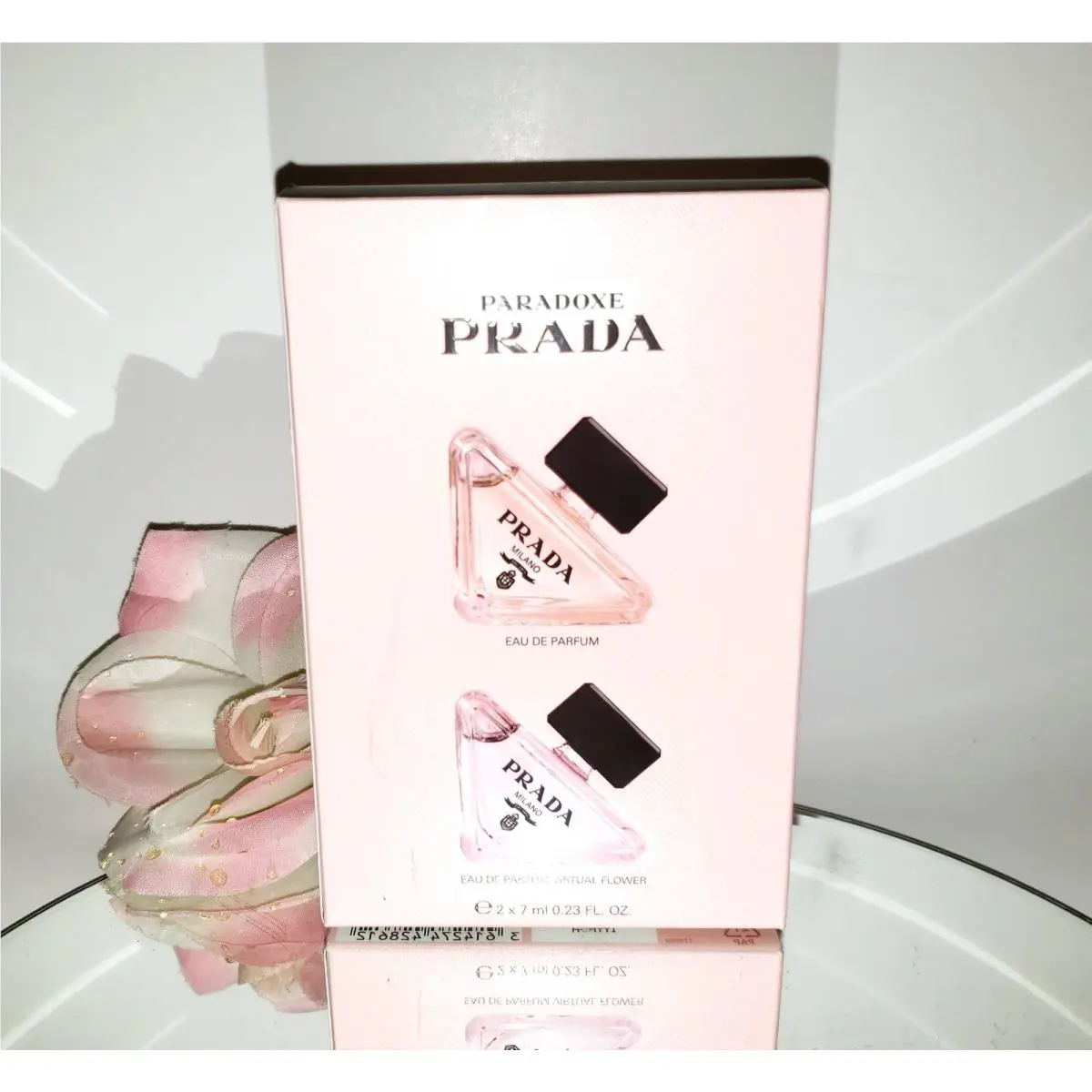 Prada Paradoxe Eau De Parfum + Edp Virtual Flower 2x0.23oz Mini Travel Gift Set