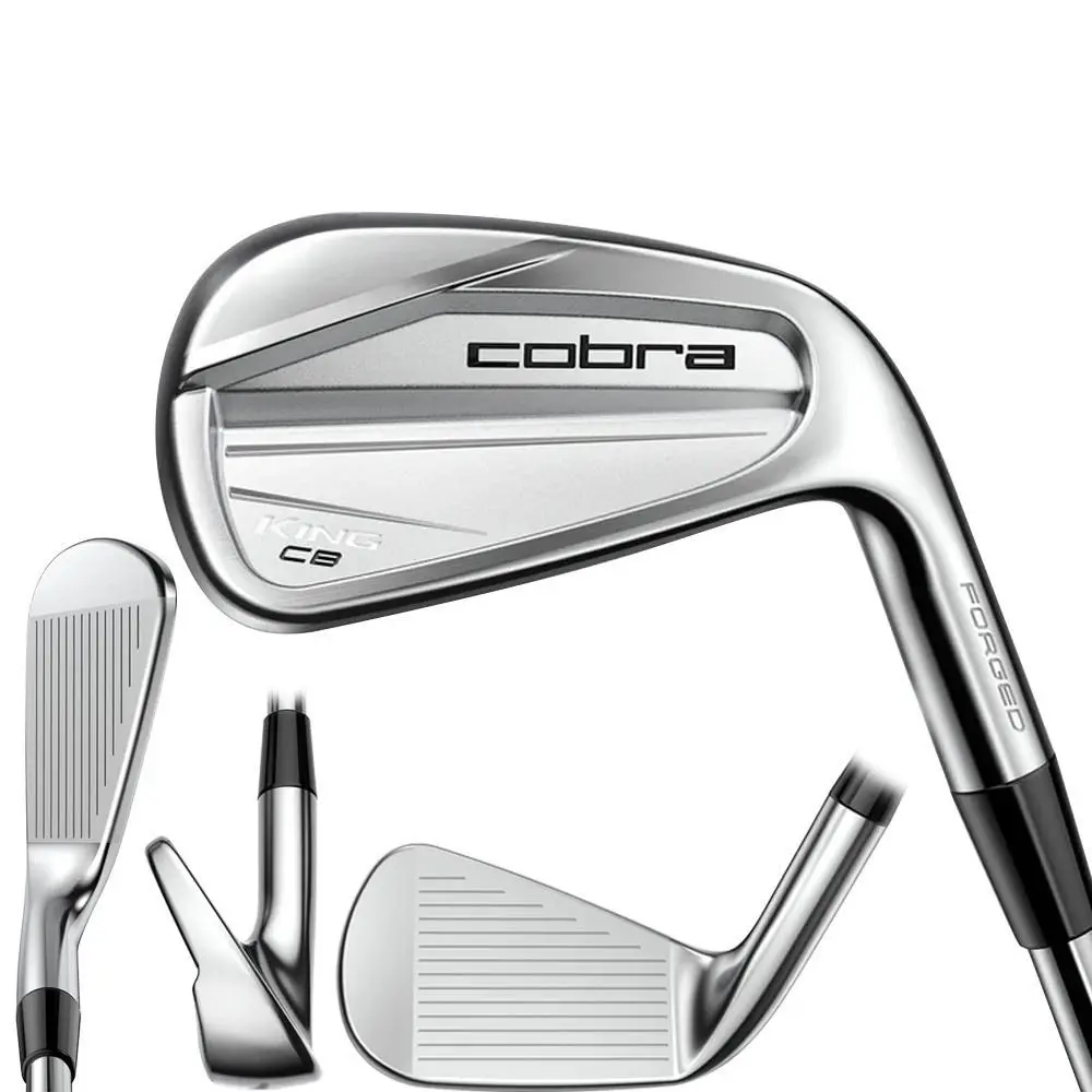 Cobra Men King Cb/mb Forged Iron Set - 23 RH 4-PW Steel Stiff - Chrome