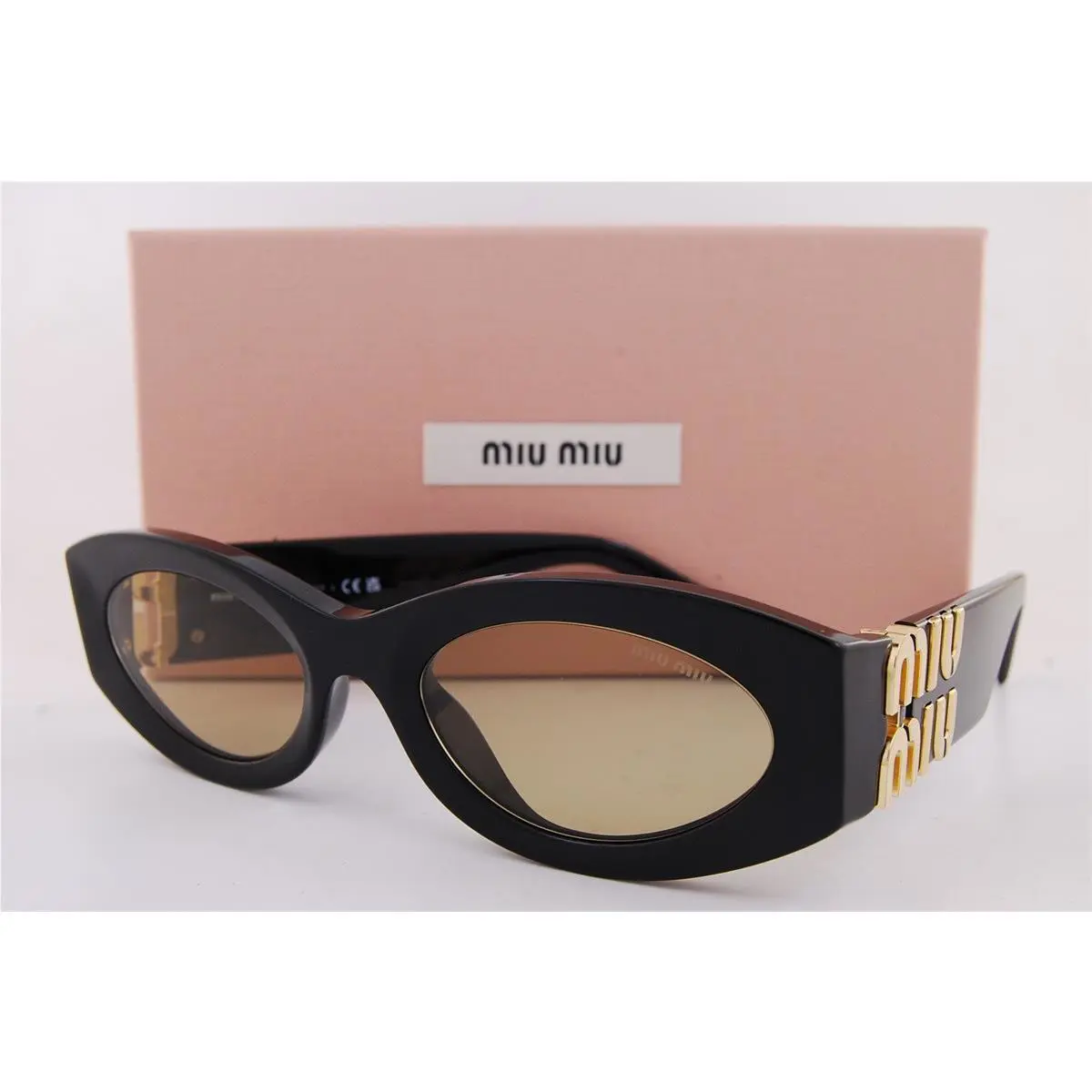 Miu Miu Sunglasses MU 11WS 16K 10R Black/yellow For Women