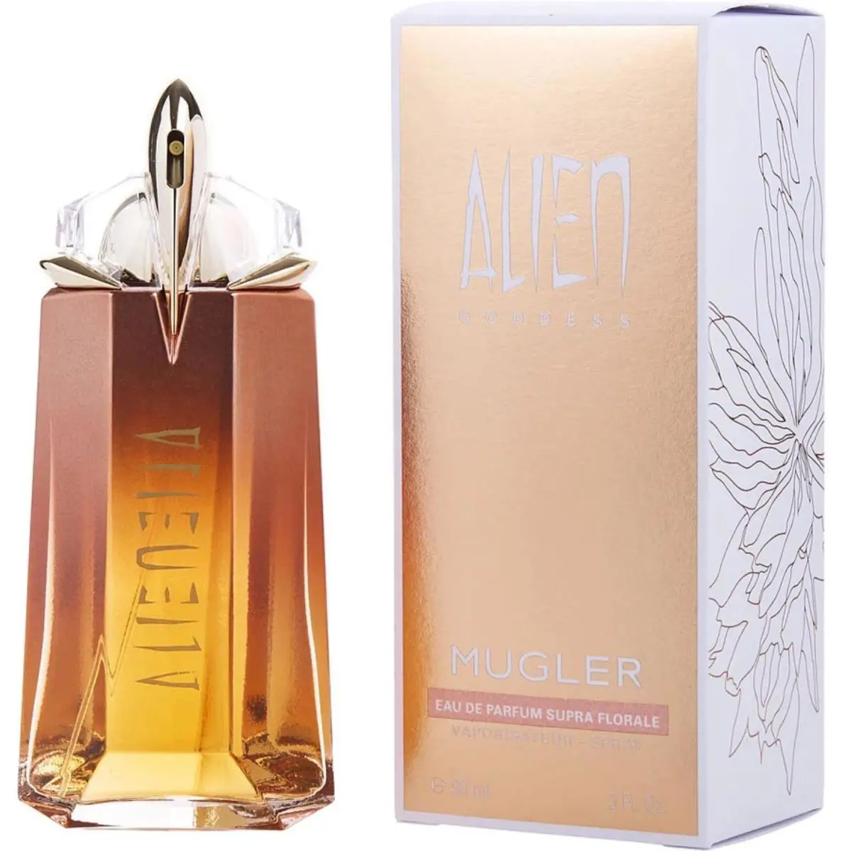 Alien Goddess Supra Florale by Thierry  Eau De Parfum Spray 3 oz For Women by Mugler