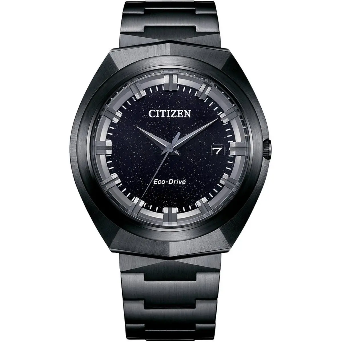 Citizen Men`s Watch Creative Lab Eco-drive Black Dial Steel Bracelet BN1015-52E