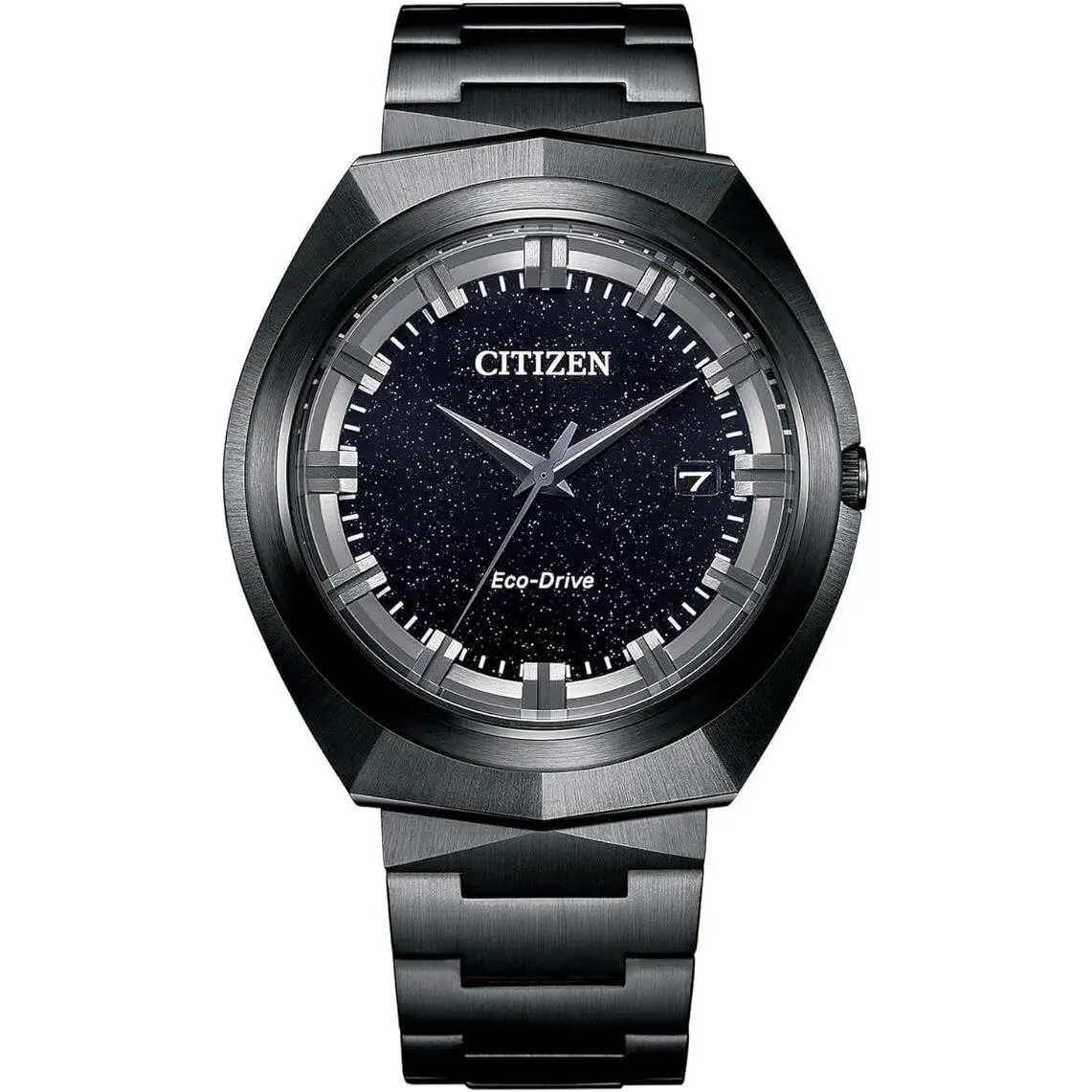 Mens Sport Luxury Eco-drive Black Stainless Steel Watch 43 MM BN1015-52E by Citizen