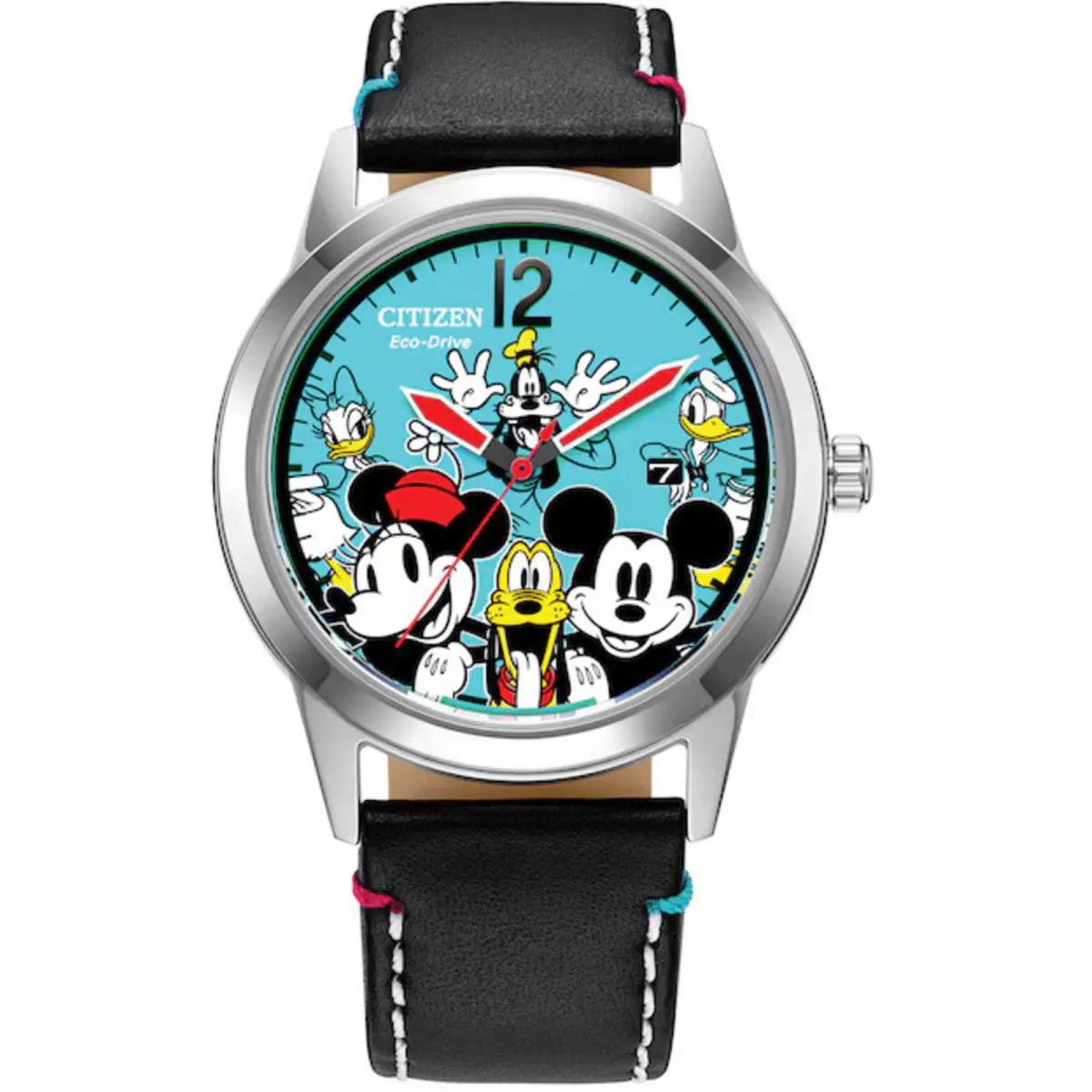 Citizen Men`s Watch Disney Sensational Six Eco-drive Black Strap AW1235-06W