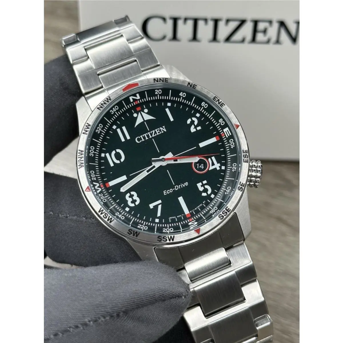 Citizen Weekender Green Dial Men`s Watch BM7551-50X