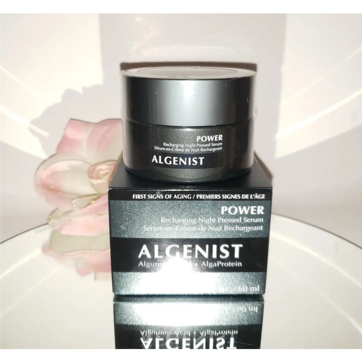 Power Recharging Night Pressed Serum w/ Alguronic Acid 2oz by Algenist