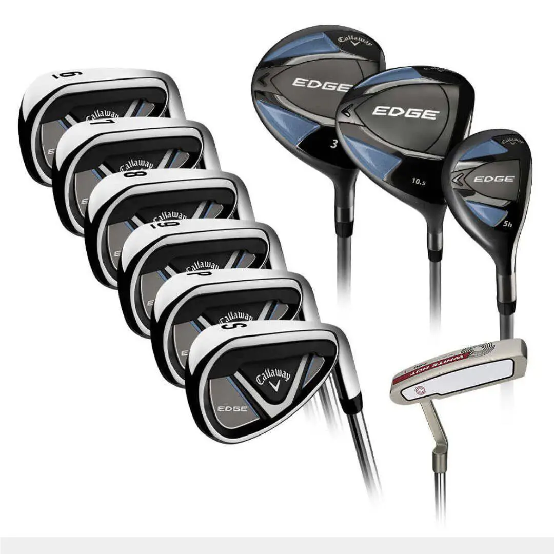 2024 Callaway Edge Men`s Golf Club Set - 10-Piece Steel Set with Regular Flex - black