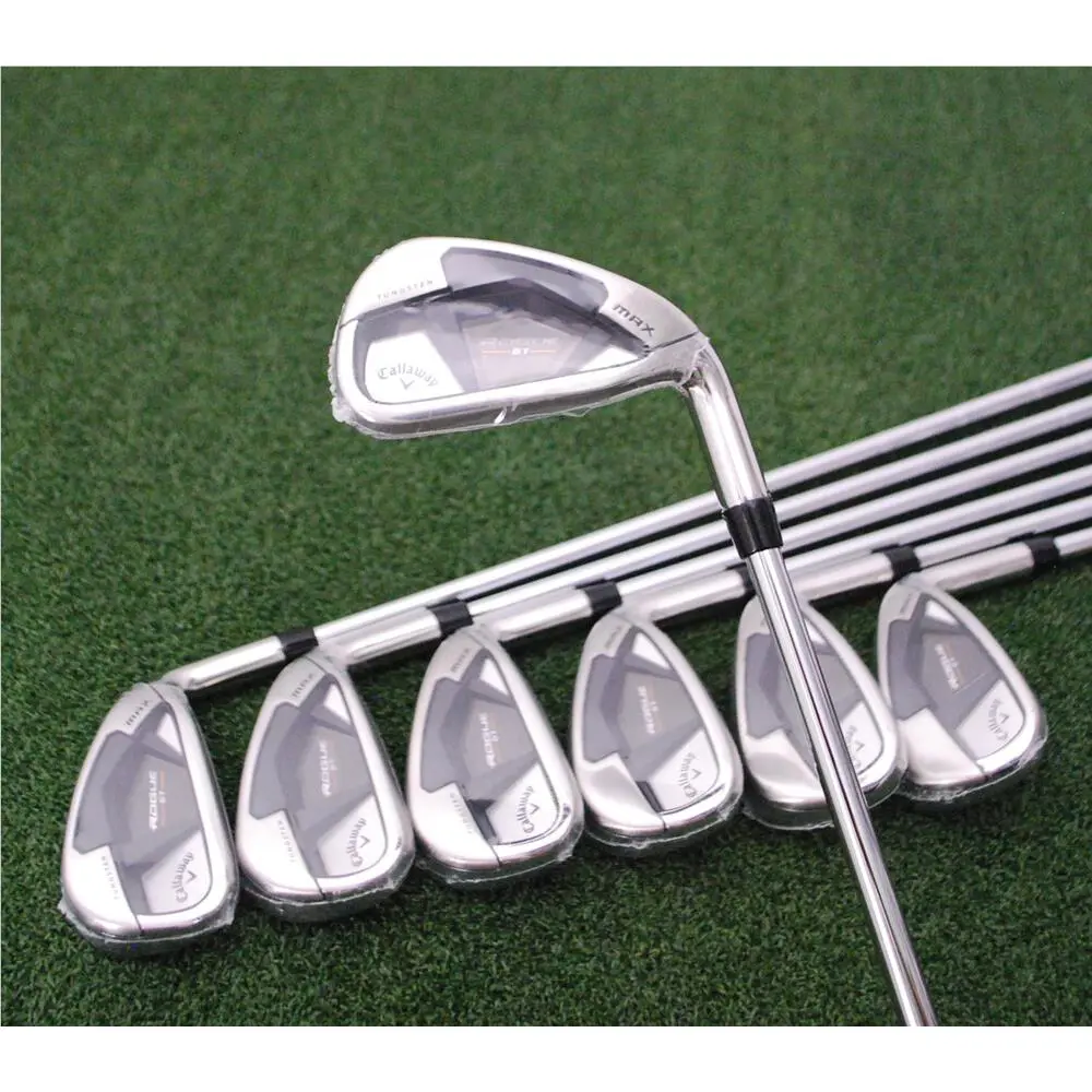Callaway Rogue ST Max Iron Set 4-PW AW - Elevate Mph 95 Steel Stiff Flex