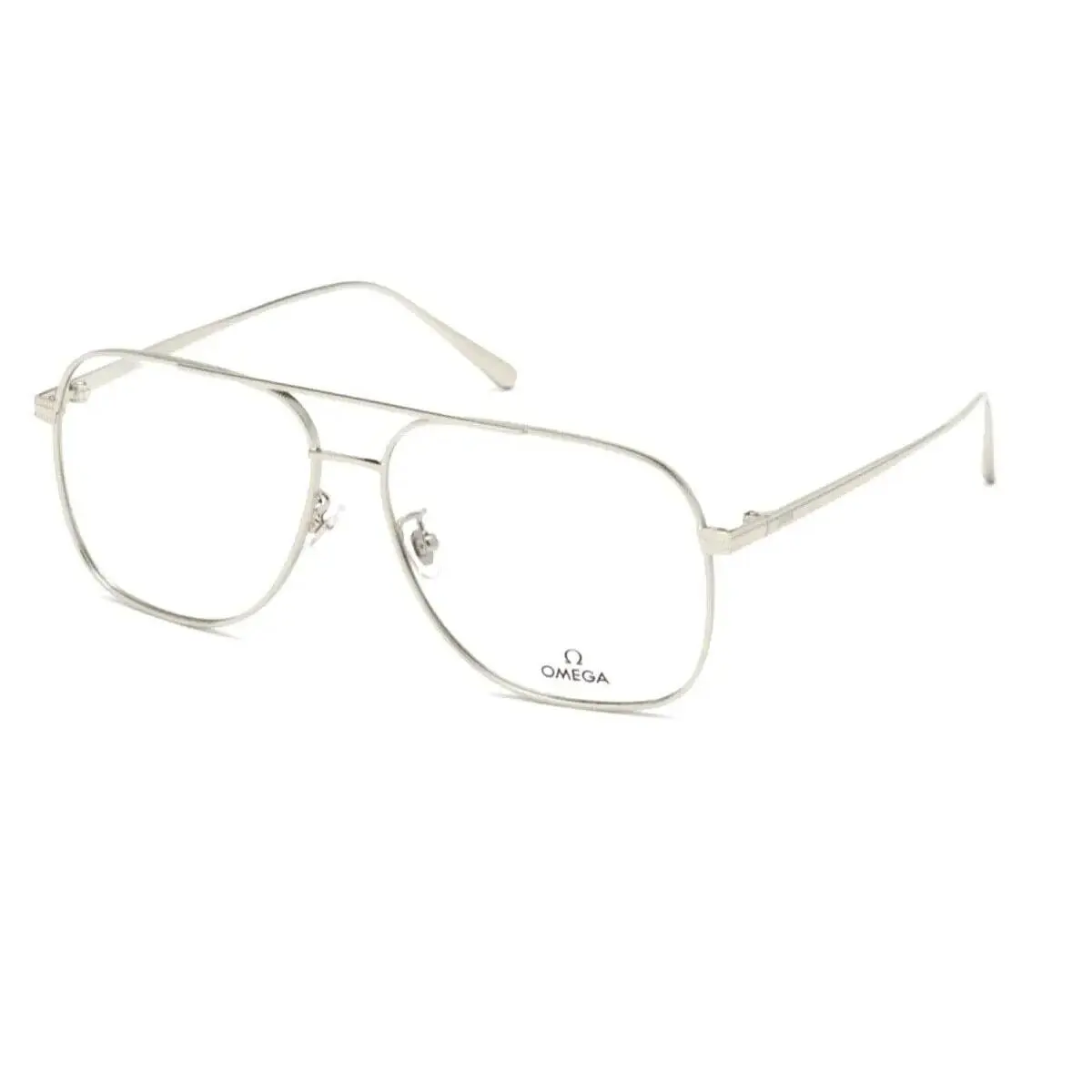 OM5006 H 016 Pilot/aviator Shiny Palladium Eyeglasses by Omega