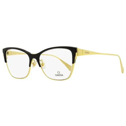 OM5001H Butterfly Eyeglasses 001 Black/gold 54mm by Omega