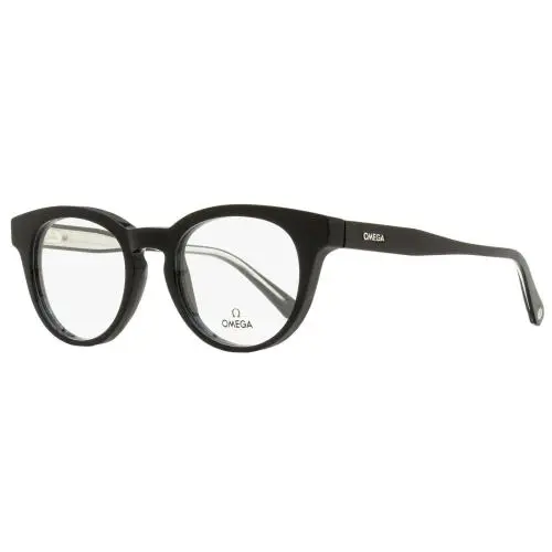 Omega Pantos Eyeglasses OM5003H 001 Black/crystal 52mm 5003