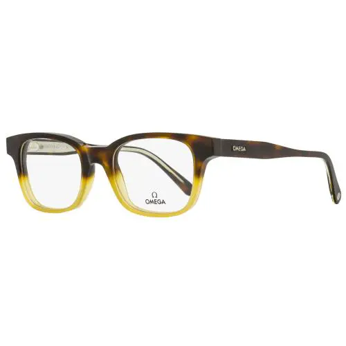 Rectangular Eyeglasses OM5004H 056 Havana-honey/crystal 52mm 5004 by Omega