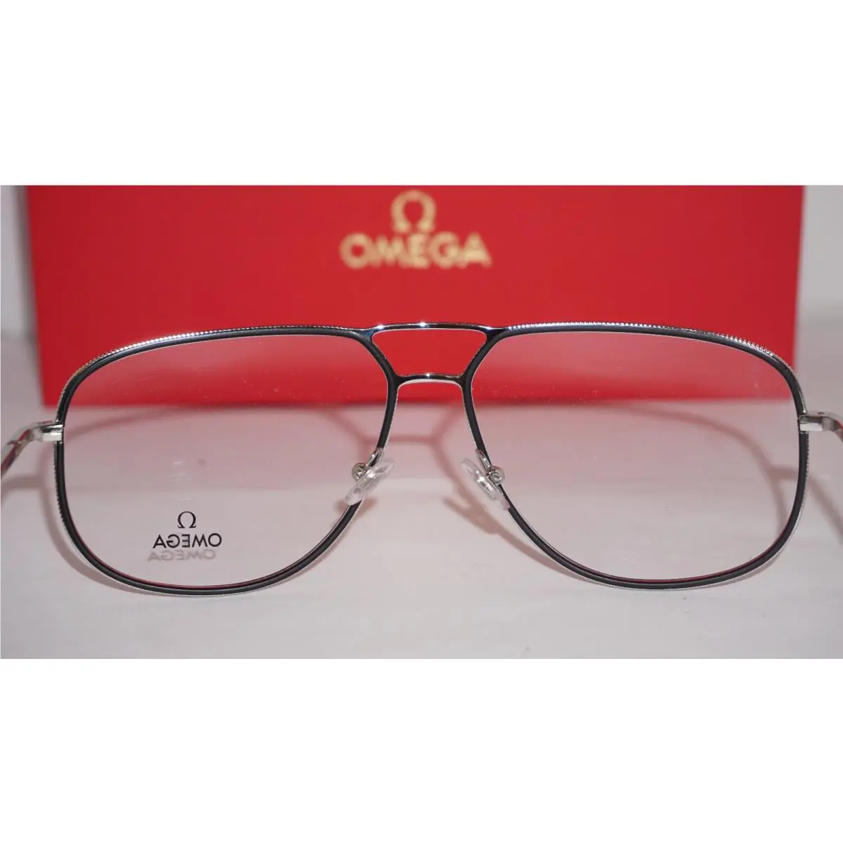 Eyeglasses Aviator Silver Black Palladium OM5027 016 59 14 Eyeglasses Aviator Silver Black Palladium OM5027 016 59 14